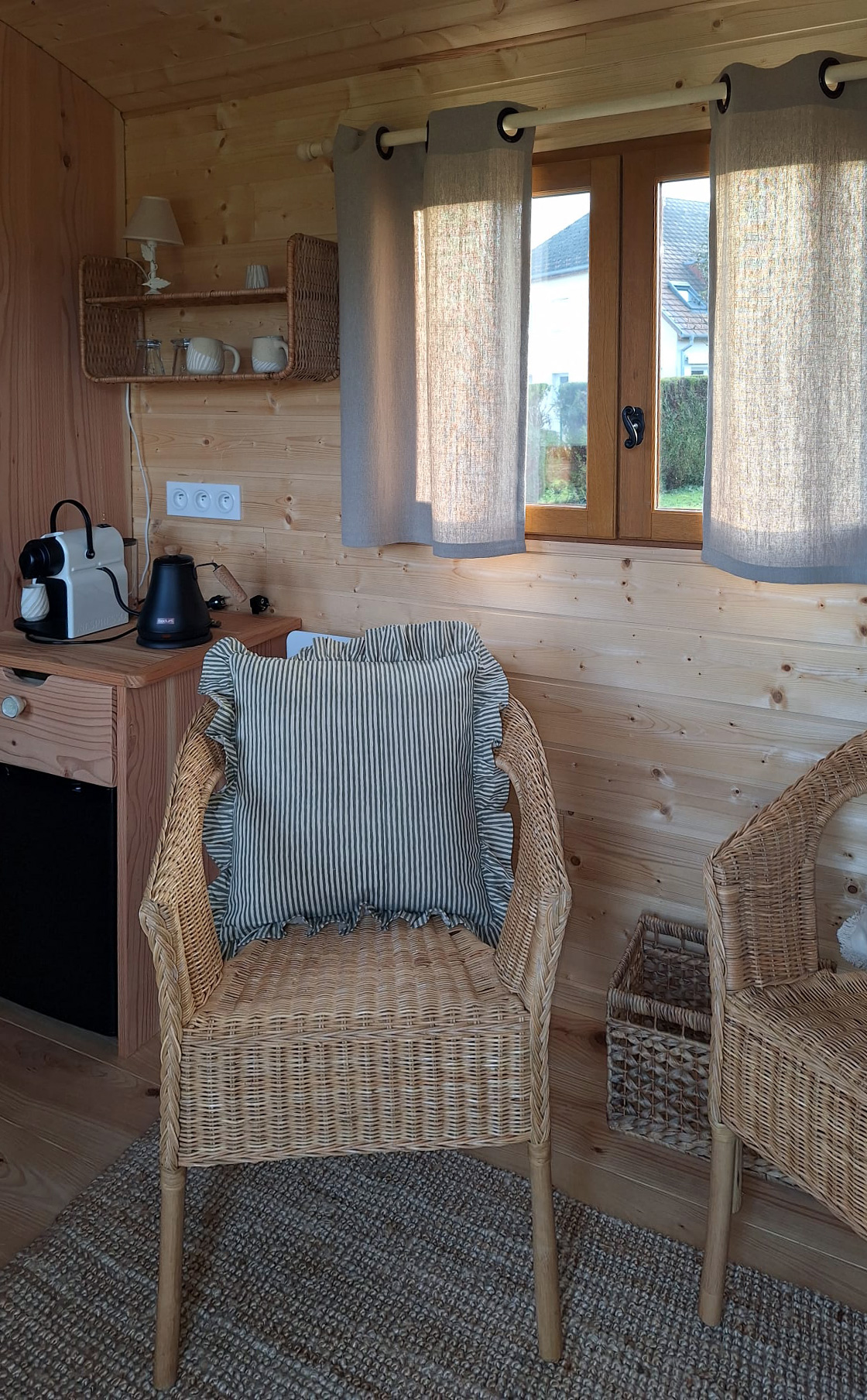 L'intérieur de la roulotte © Véronique Jacquet